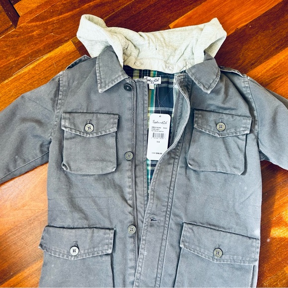 Splendid Boys Hooded Jacket with Plaid Lining - Picture 8 of 10